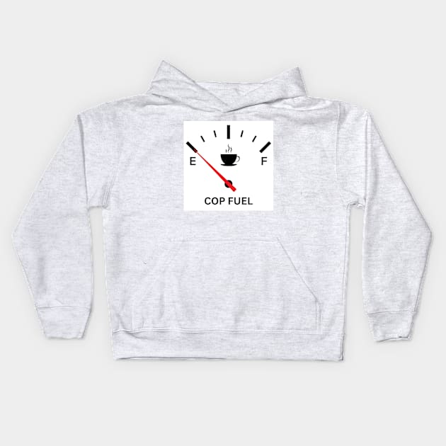 Cop Fuel Gauge Kids Hoodie by Brockapulco